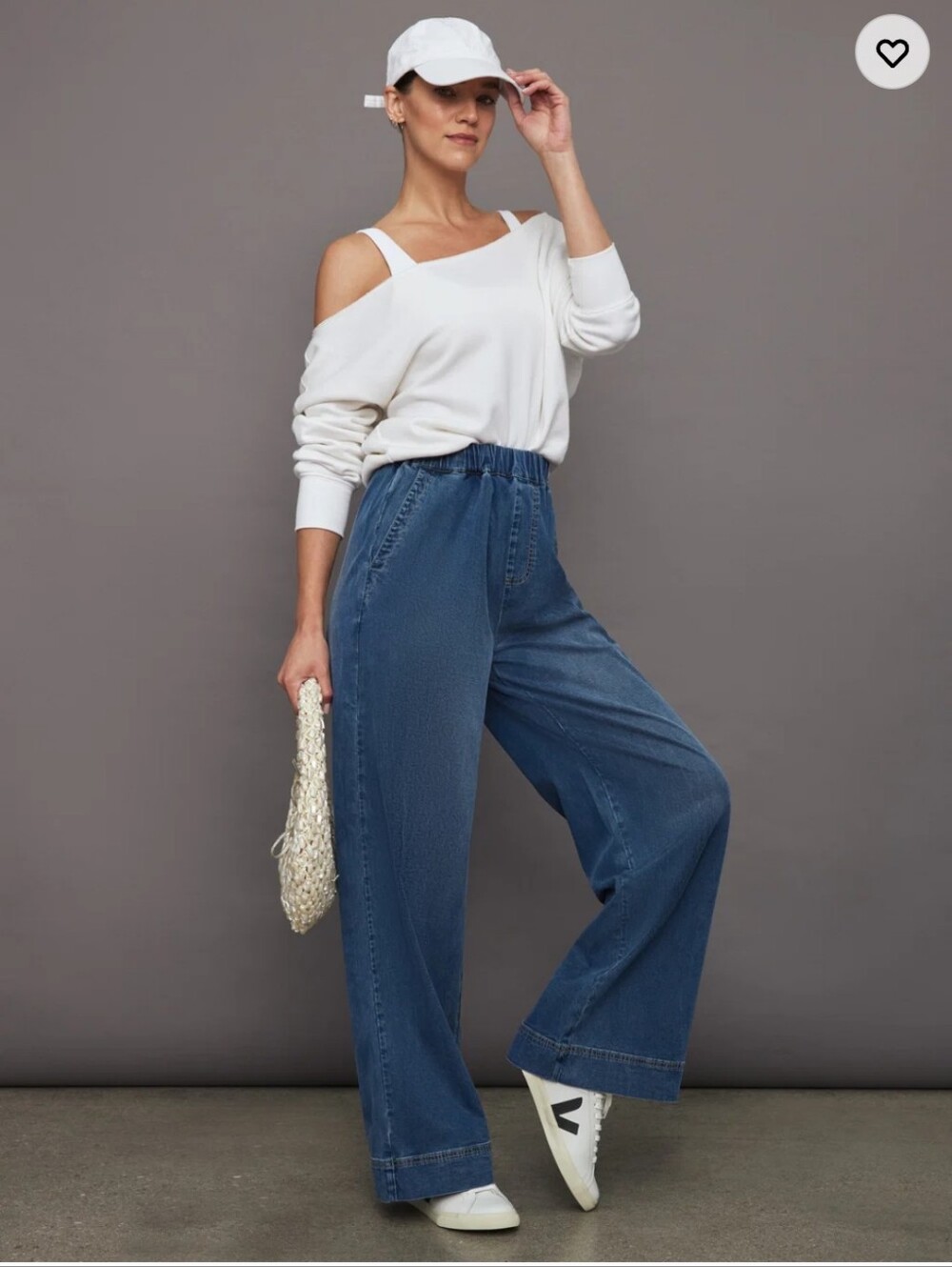 Carbon 38 Chambray Pull On Pants XS